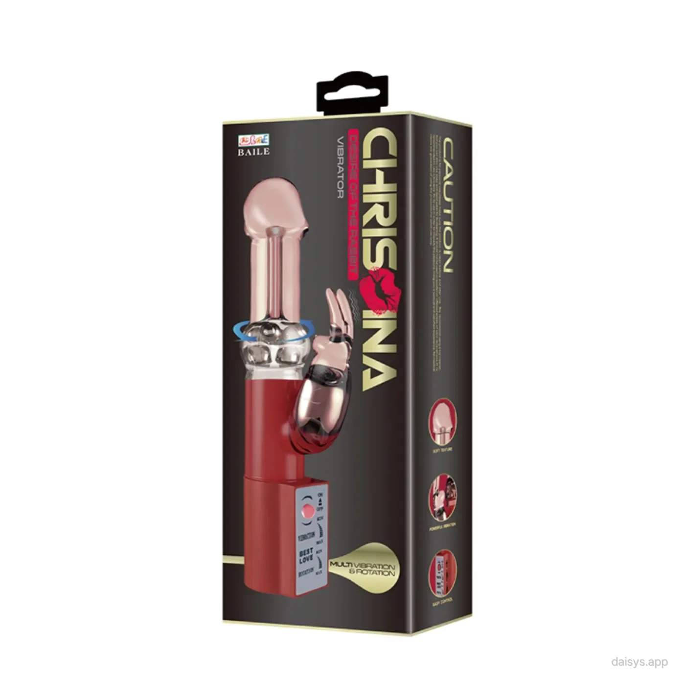 VIBRADOR ROTADOR CRISONIA MULTISPEED 28CM X 2,5CM - Baile