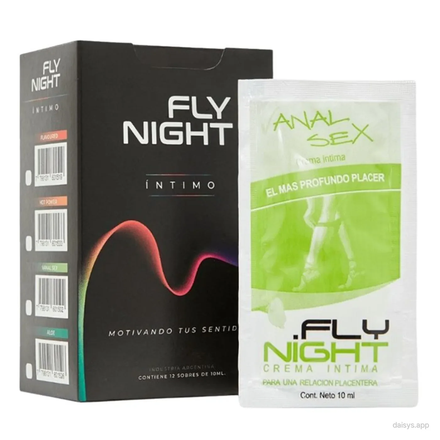 CAJA X12 SACHET GEL INTIMO ANAL 10ML - Fly Night