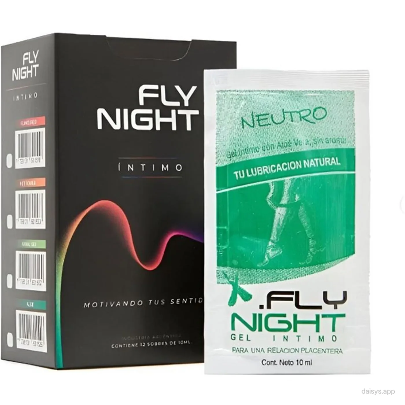 CAJA X12 SACHET GEL NEUTRO 10ML - Fly Night