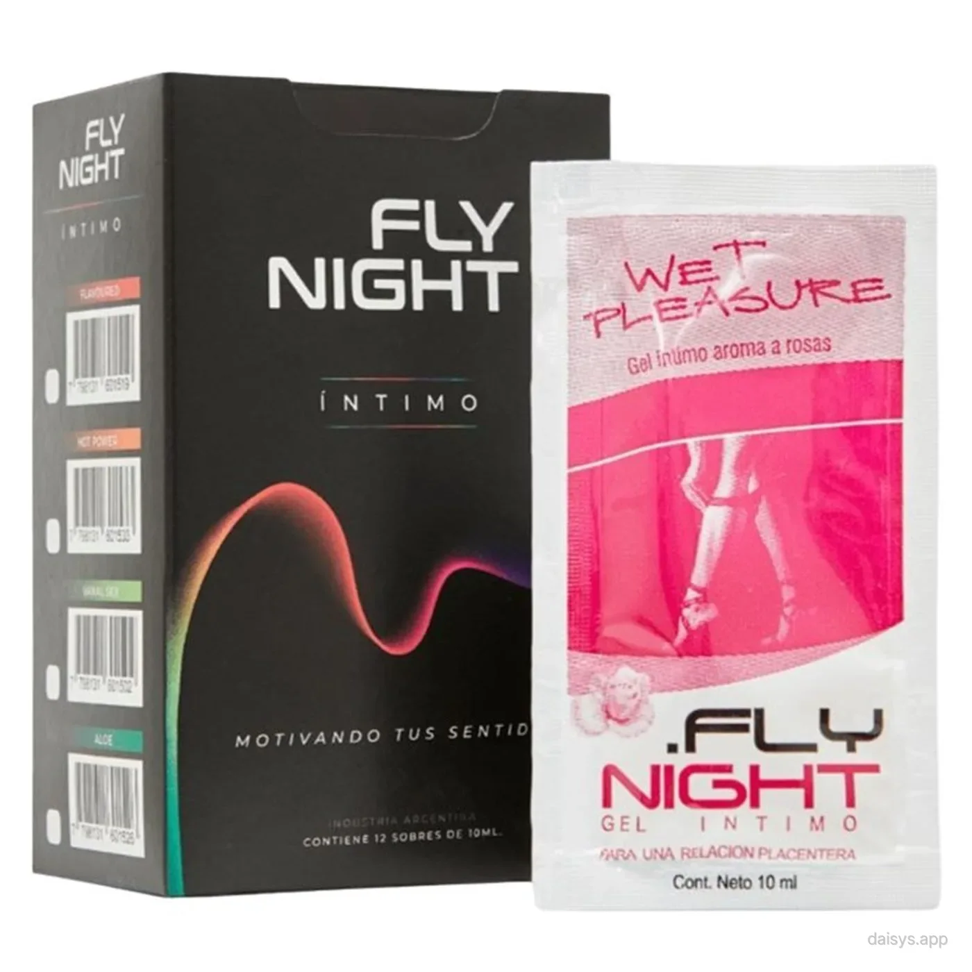 CAJA X12 SACHET GEL WET PLEASURE 10ML - Fly Night