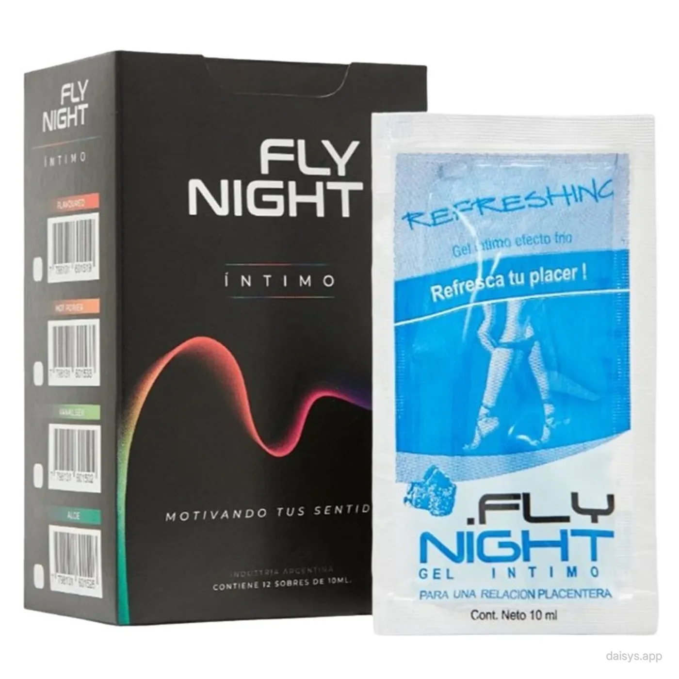CAJA X12 SACHET GEL FRIO REFRESH 10ML - Fly Night