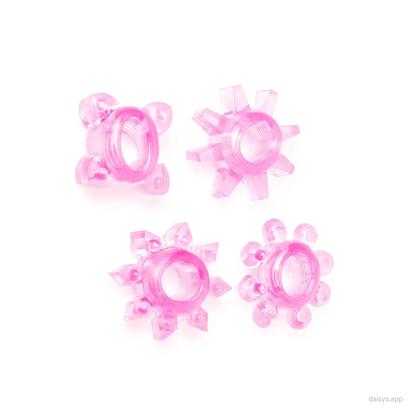 SET 4 ANILLOS ELÁSTICOS BULK. FUERTE ERECCIÓN Y MÁS TIEMPO DE PLACER - COLORES SURTIDOS - Infarta Toys